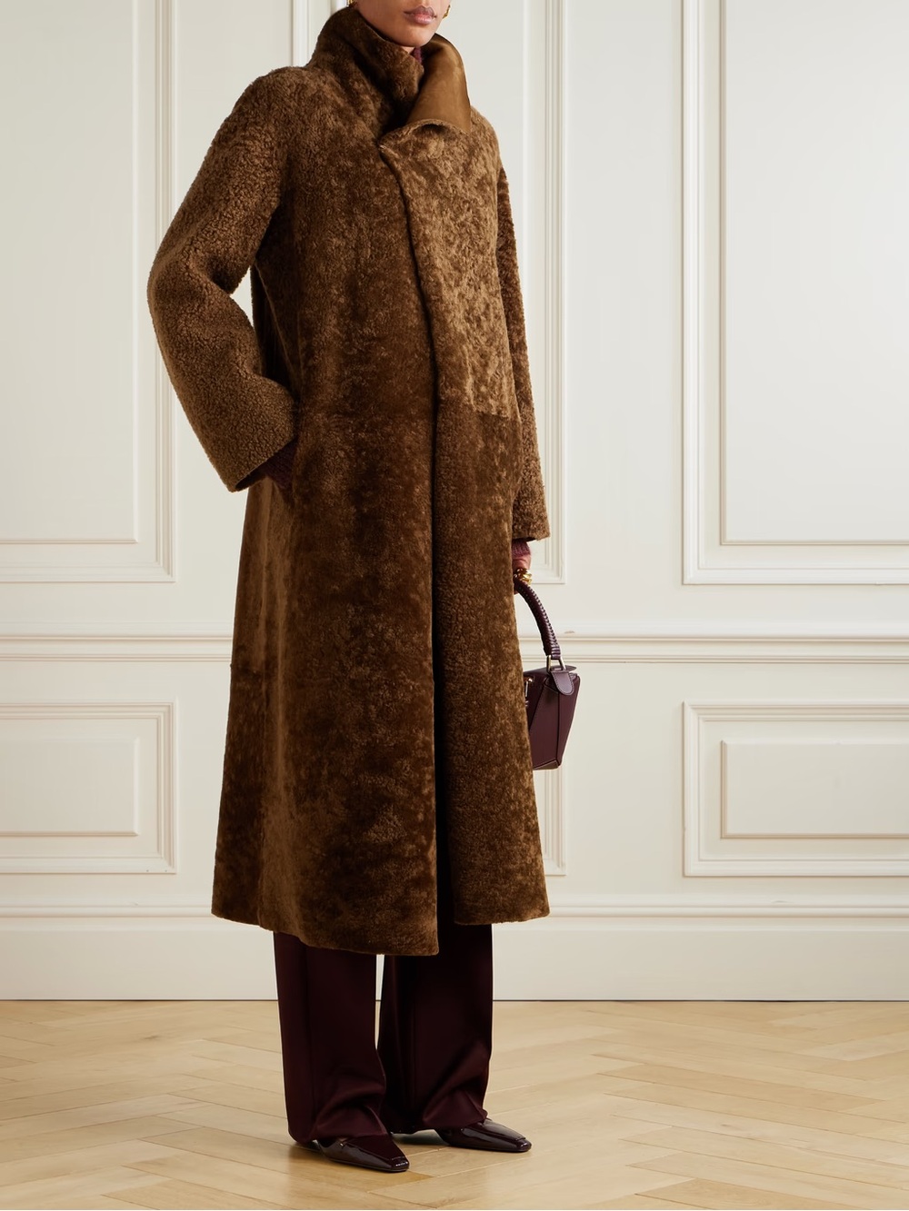 Nour hammour birthday reversible lamb leather suede real fur shearling REDUCED - Picture 4 of 15